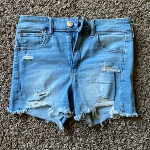 American eagle high rise midi shorts